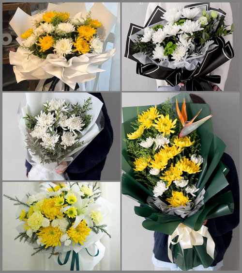 山东德州禹城市辛寨镇白事花束代送